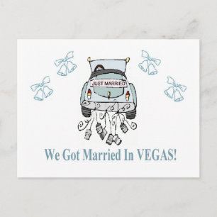 Wir Got Verheiratet in VEGAS! Postkarte