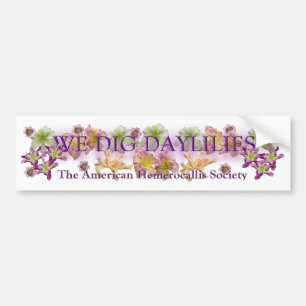 Wir graben Taglilie-Logo Autoaufkleber