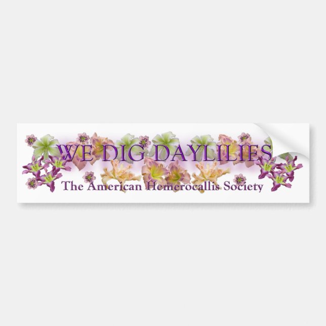 Wir graben Taglilie-Logo Autoaufkleber (Vorne)