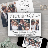 Wir haben 4 Foto Collage Hochzeit Empfang nur