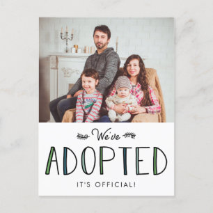 Wir haben Adoptiert Ankündigung der Adoption