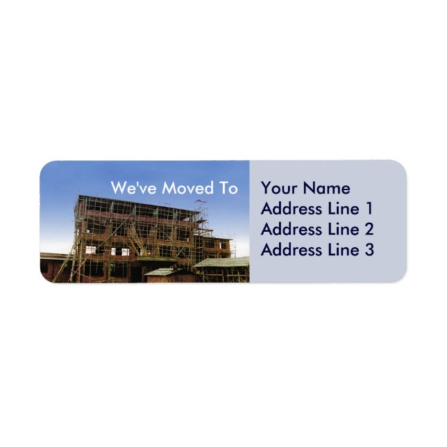 Wir haben Adressänderungsblätter des Etiketts vers (Vorne)