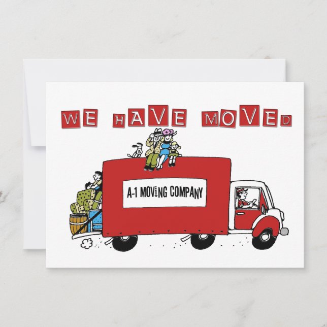 wir haben Adressenwechsel Einladung (Vorderseite)