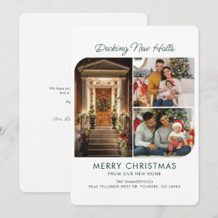 Wir haben Adressfoto-Collage Weihnachtsbewegung ve Feiertagskarte