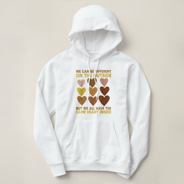 Wir haben alle das gleiche Herz Hoodie (Design vorne)