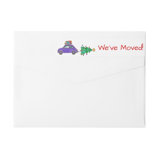 Wir haben Auto- und Baum Weihnachtsaufkleber (Rückseite)