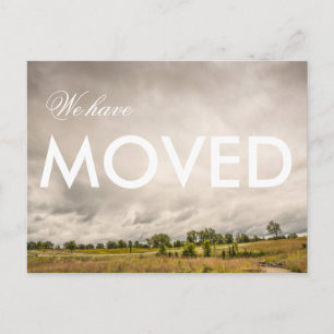 Wir haben bewegtes Landschaftsbild Ankündigungspostkarte