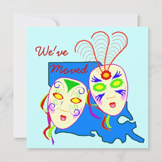 Wir haben Bewegung Moved Louisiana LA New Orleans  Ankündigung (Vorderseite)