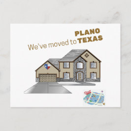 Wir haben Bewegungen zu Postkarte Plano Texas