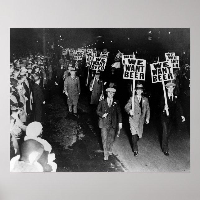 Wir haben Bier Gewollt! Protest zum Verbot, 1931 V Poster (Vorne)