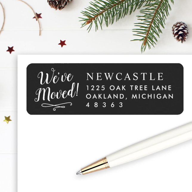 Wir haben Black New Zuhause Elegant Rücksendeadres (Von Creator hochgeladen)