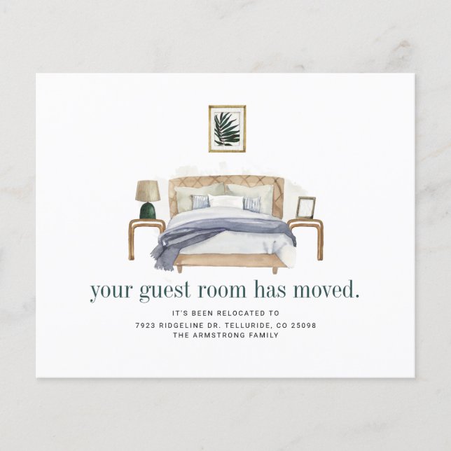 Wir haben Boho Chic Moving Ankündigung verschoben (Vorderseite)