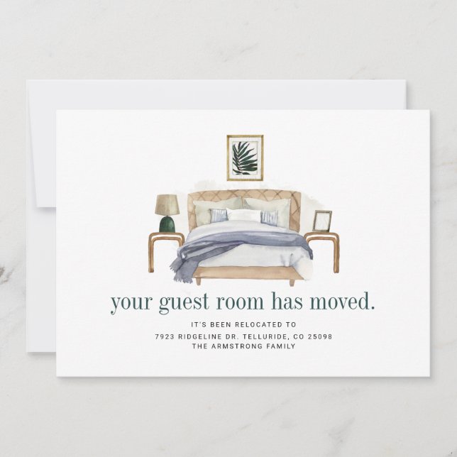 Wir haben Boho Chic Moving bewegt Ankündigung (Vorderseite)