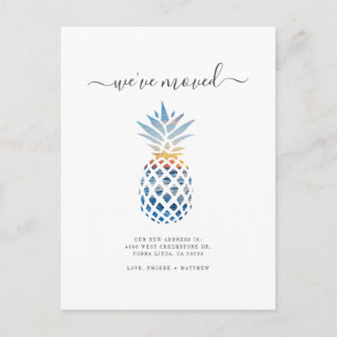 Wir haben Boho tropische Früchte bewegt Wasserfarb Ankündigungspostkarte