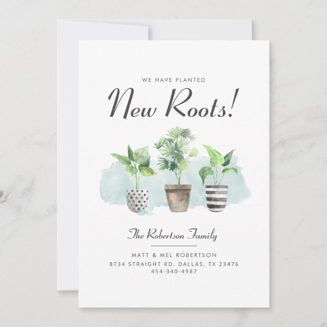 Wir haben botanische neue Wurzeln bewegt Ankündigung (Vorderseite)