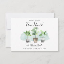 Wir haben botanische neue Wurzeln bewegt Ankündigung