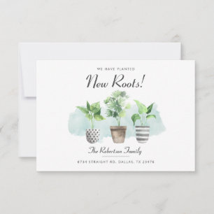 Wir haben botanische neue Wurzeln bewegt Ankündigung