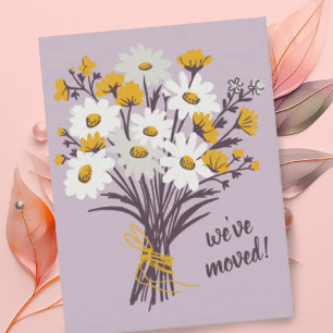 Wir haben Daisy Bouquet neue Zuhause-Adresse änder Postkarte