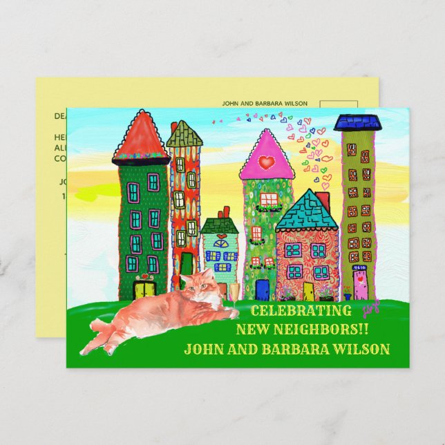 Wir haben das Budget City Apartment Houses verscho Ankündigungspostkarte (Vorne/Hinten)