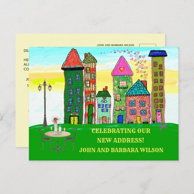 Wir haben das Budget City Apartment Houses verscho Ankündigungspostkarte (Vorne/Hinten)