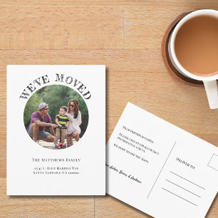 Wir haben das Foto der Familie umgezogen neue Post Postkarte