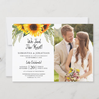 Wir haben das Foto der Sonnenblumen-Knie hochgehei Einladung