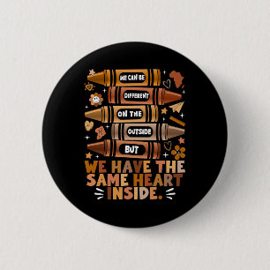 Wir haben das gleiche Herz Black History Month Afr Button