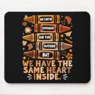 Wir haben das gleiche Herz Black History Month Afr Mousepad