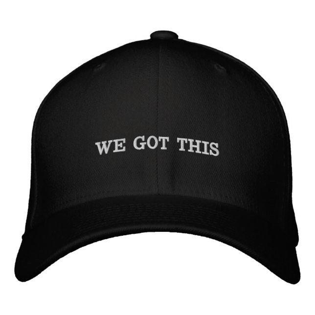 WIR HABEN DAS GOT BESTICKTE BASEBALLKAPPE (Vorderseite)