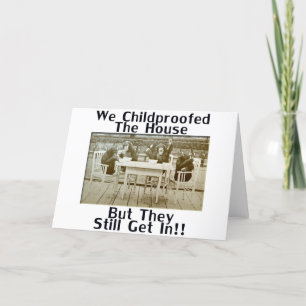 Wir haben das Haus kindersicher, aber sie kommen i Karte