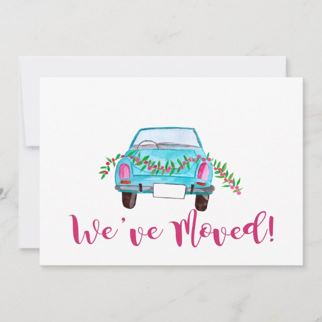 Wir haben das klassische Weihnachtsauto bewegt Einladung (Vorderseite)