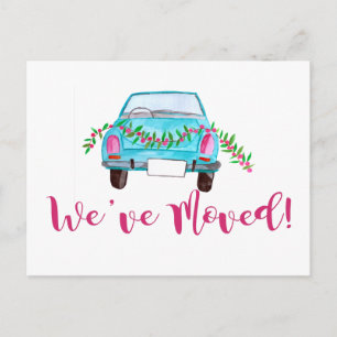 Wir haben das klassische Weihnachtsauto bewegt Postkarte