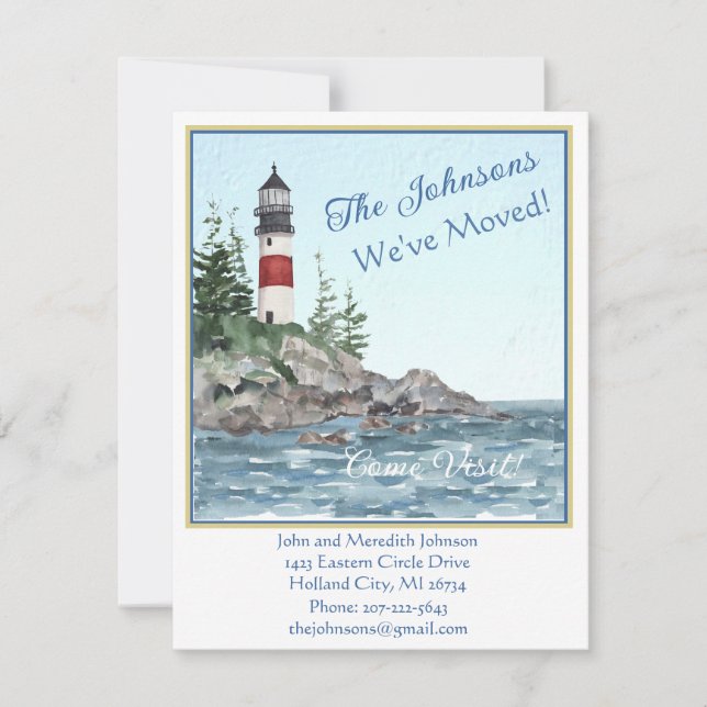 Wir haben das Lighthouse-Wasserbudget verschoben Ankündigung (Vorderseite)