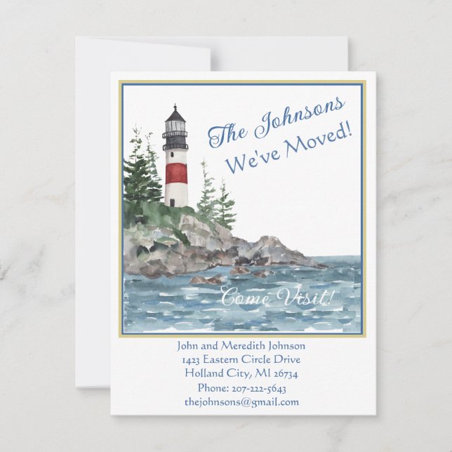 Wir haben das Lighthouse-Wasserbudget verschoben Ankündigung (Vorderseite)