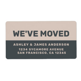 Wir haben das Lila neue Adressetikett "Black Paste