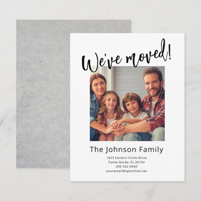 Wir haben das moderne Foto-Budget modernisiert Ankündigung (Vorne/Hinten)