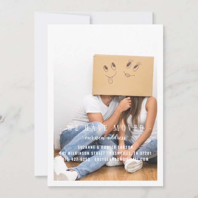 Wir haben das moderne minimale Foto überarbeitet Ankündigung (Vorderseite)