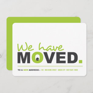Wir haben das Moving Announcement Housewarming Par Einladung