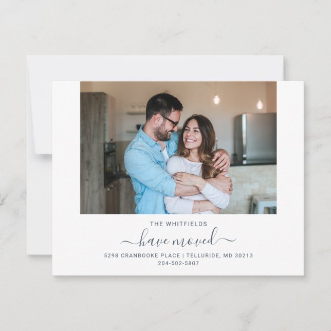 Wir haben das neue Address Foto verschoben Ankündigung (Vorderseite)