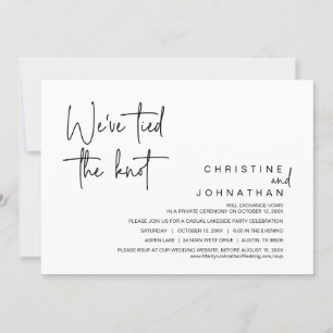 Wir haben das Party des Knotens, der Hochzeitsfeie Einladung