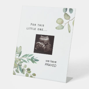 Wir haben das ultrasound Foto Baby Dusche Schild