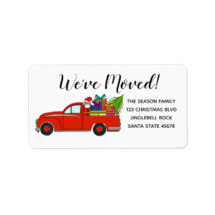 Wir haben das Weihnachtslabel "Auto" Adressaufkleber