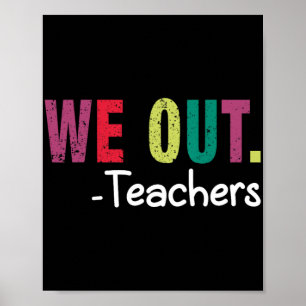 Wir haben dem Lehrer am letzten Schultag viel Glüc Poster