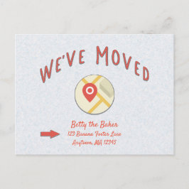 Wir haben den Adressenwechsel verschoben Postkarte