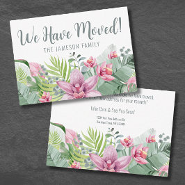 Wir haben den Adresskartenwechsel vorgenommen Mitteilungskarte