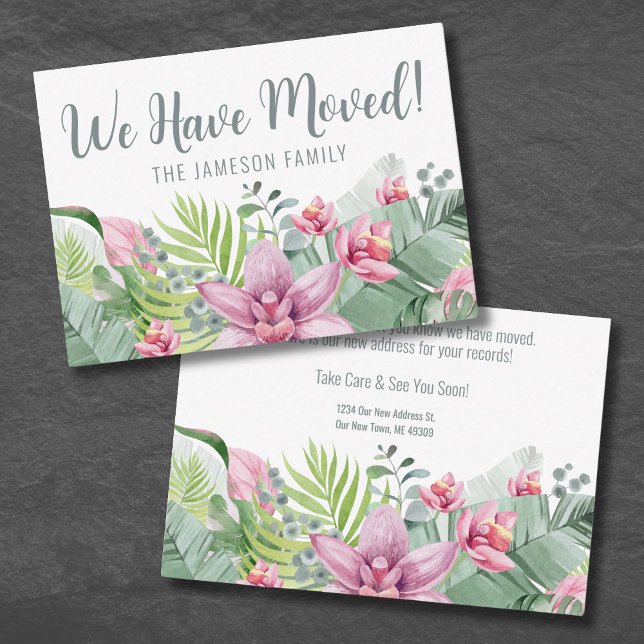 Wir haben den Adresskartenwechsel vorgenommen Mitteilungskarte (We Have Moved Change Of Address Card)