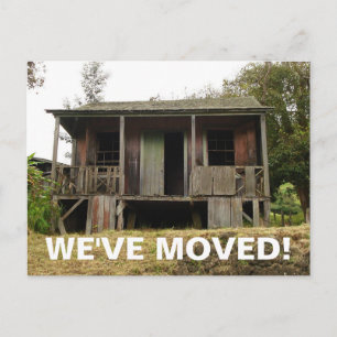 Wir haben den Adresswechsel auf der Postkarte vers