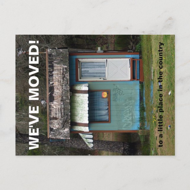 Wir haben den Adresswechsel auf der Postkarte vers (Vorderseite)