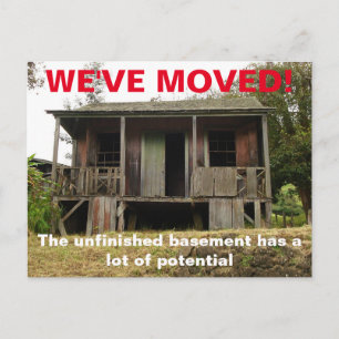 Wir haben den Adresswechsel auf der Postkarte vers