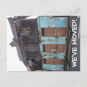 Wir haben den Adresswechsel auf der Postkarte vers